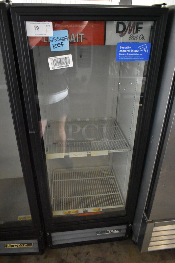 2017 True GDM-12-LD ENERGY STAR Metal Commercial Single Door Reach In Cooler Merchandiser w/ Poly Coated Rack. 115 Volts, 1 Phase. Tested and Does Not Power On
