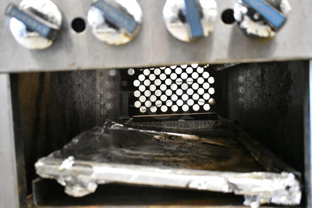 Radiance Stainless Steel Commercial Countertop Natural Gas Powered 2 Burner Range.  - Image 2 of 5