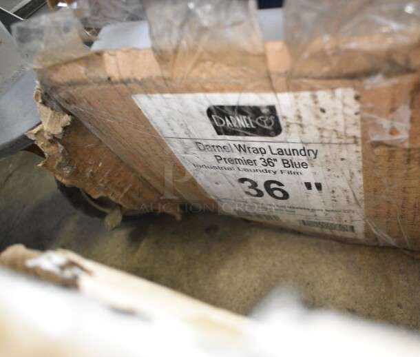 BRAND NEW SCRATCH AND DENT! Darnel Wrap Laundry Premier 36" Blue Laundry Film. - Image 3 of 3