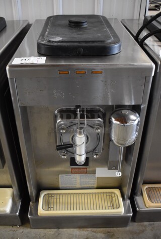 Taylor 340D-27 Stainless Steel Commercial Countertop Single Flavor Frozen Beverage Machine w/ Drink Mixer Attachment. 208-230 Volts, 1 Phase. 18x32x31