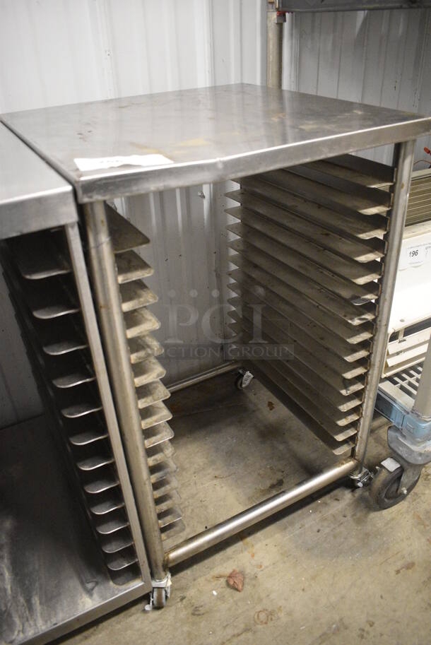 Metal Commercial Pan Transport Rack on Commercial Casters. 19.5x22x32.5 - Image 2 of 3