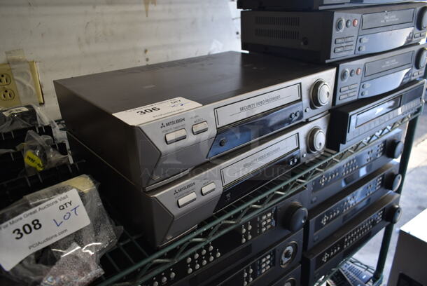 2 Mitsubishi HS-1280U Time Lapse Video Cassette Recorders. - Image 2 of 5
