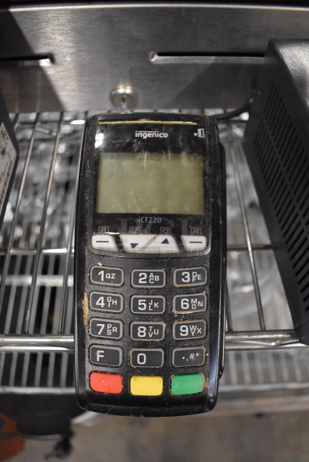 Micros 15" POS Monitor, Epson M244A Receipt Printer, Ingenico iCT220 Credit Card Reader, Powervar ABC100-11 Power Conditioner and Metal Cash Drawer - Image 5 of 8