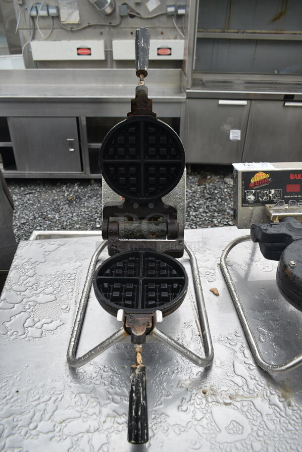 RT-P Stainless Steel Commercial Countertop Waffle Maker. 120 Volts, 1 Phase. Tested and Working! - Image 3 of 5