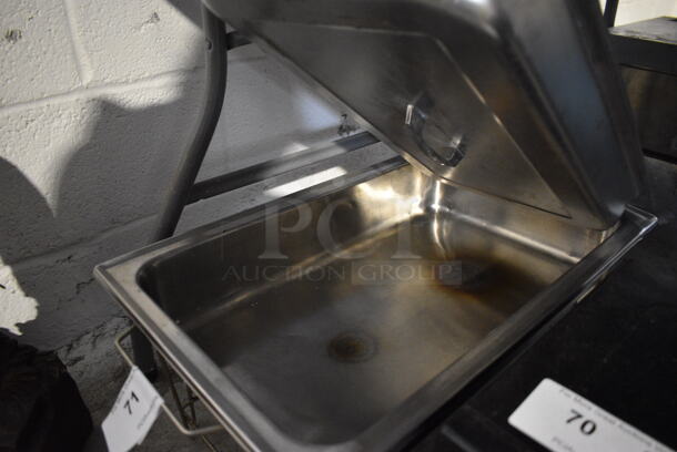 Metal Chafing Dish w/ Drop in and Lid. 24x14x14 - Image 4 of 4