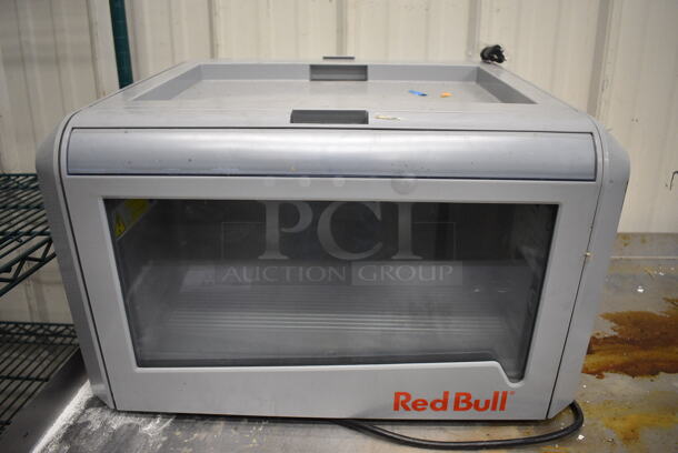 Liebherr Red Bull Metal Commercial Mini Cooler Merchandiser. 115 Volts, 1 Phase. 22x19x15. Tested and Working!