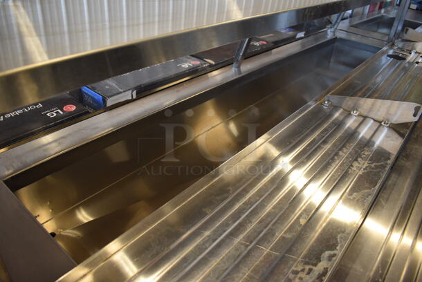 Servolift Eastern 502-4R Metal Commercial Portable Refrigerated Buffet Station w/ Sneeze Guard and Tray Slide on Commercial Casters. 120/208 Volts, 1 Phase. 92x42x49 - Image 3 of 8