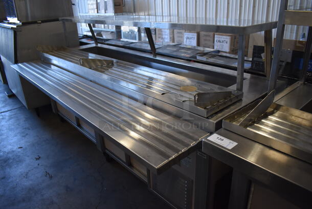 Servolift Eastern 502-4R Metal Commercial Portable Refrigerated Buffet Station w/ Sneeze Guard and Tray Slide on Commercial Casters. 120/208 Volts, 1 Phase. 92x42x49 - Image 4 of 8