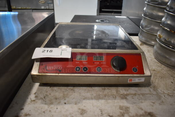 Avantco IC 1800 Stainless Steel Commercial Countertop Electric Powered Single Burner Induction Range. 120 Volts, 1 Phase. 12.5x15.5x4 - Image 2 of 5