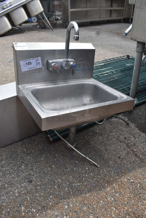 Commercial Stainless Steel Hand Sink With Faucet - Image 2 of 3