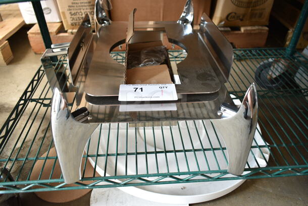 BRAND NEW SCRATCH AND DENT! Acopa 407IND8STAND Voyage 8 Qt. Full Size Chafer Stand with Fuel Holders - Image 2 of 3