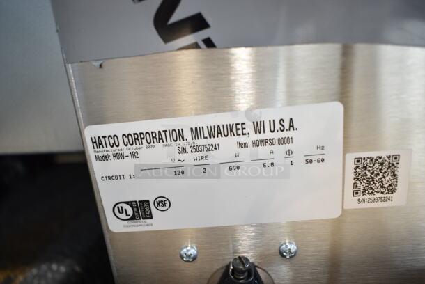 BRAND NEW SCRATCH AND DENT! Hatco HDW-1R2 Stainless Steel Freestanding Split Two Drawer Warmer. 120 Volts, 1 Phase. Tested and Working! - Image 8 of 8
