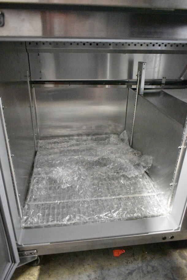 BRAND NEW! 2024 Continental RA43N Stainless Steel Commercial Undercounter Cooler on Commercial Casters. 115 Volts, 1 Phase. Tested and Working! - Image 4 of 9