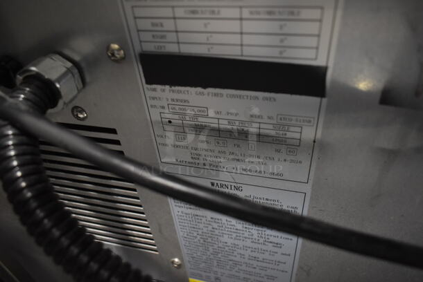 2 Cook Rite ATCO-513NB Stainless Steel Commercial Natural Gas Powered Full Size Convection Ovens w/ View Through Doors, Metal Oven Racks and Thermostatic Controls. 2 Times Your Bid! - Image 9 of 9