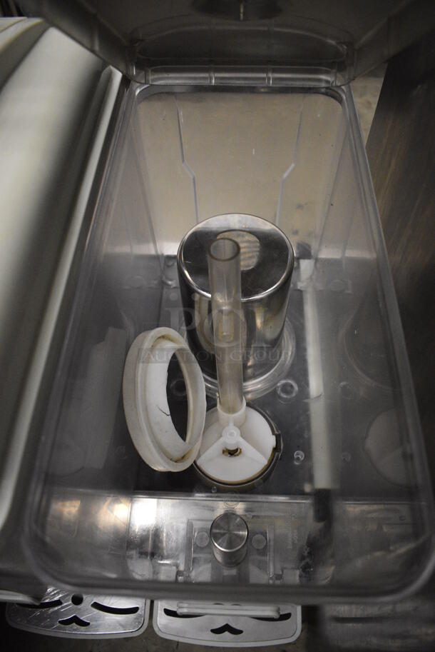 Coldline Stainless Steel Commercial Countertop 2 Hopper Refrigerated Beverage Machine. 17x18x26. Tested and Working! - Image 5 of 7