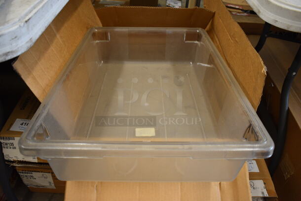 ALL ONE MONEY! Lot of 6 BRAND NEW IN BOX! Cambro Clear Bins. 18x26x6 - Image 1 of 2