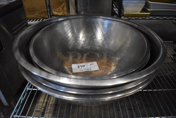 6 Various Metal Bowls. Includes 16x16x5. 6 Times Your Bid! - Image 1 of 3