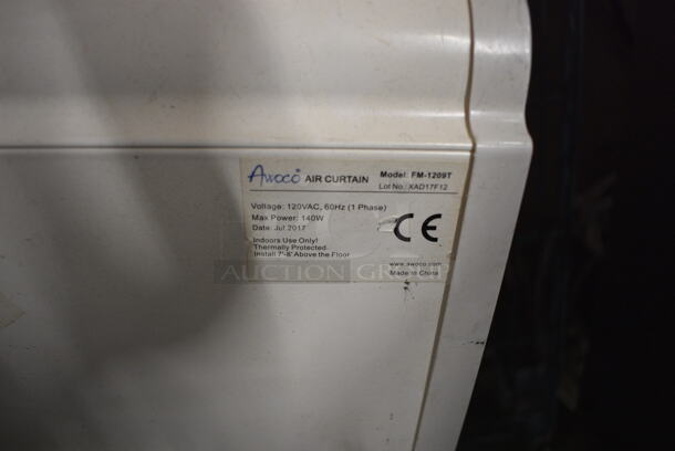 2017 Awoco Model FM-1209T Metal Air Curtain. 120 Volts, 1 Phase. 39.5x9x9. Tested and Working! - Image 3 of 3