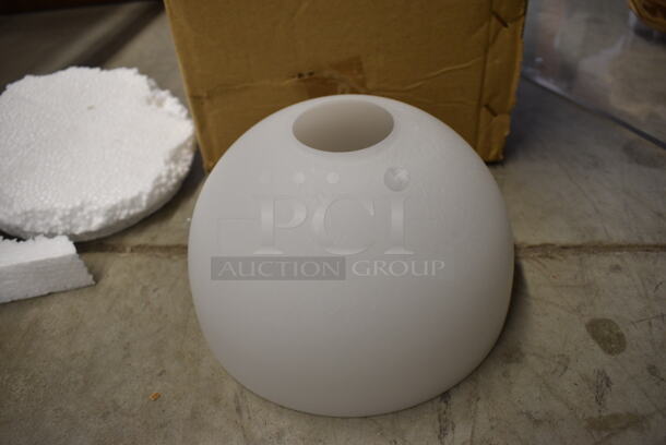 3 White Light Shades. 7x7x4.5. 3 Times Your Bid! - Image 1 of 2