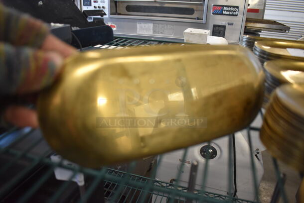 48 Gold Finish Metal Oval Trays. 9.5x4x0.25. 48 Times Your Bid! - Image 3 of 3