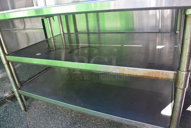 Stainless Steel Commercial Table w. 2 Under Shelves. 54x34x42 - Image 5 of 5