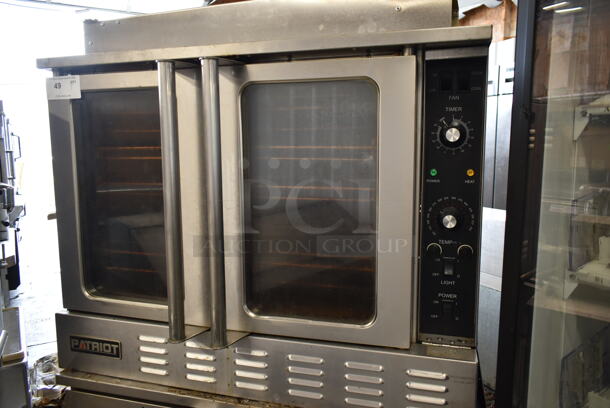 2 Patriot PT-COE Stainless Steel Commercial Electric Powered Full Size Convection Ovens w/ View Through Doors, Metal Oven Racks and Thermostatic Controls on Commercial Casters. 208 Volts, 3 Phase. 2 Times Your Bid! - Image 2 of 9