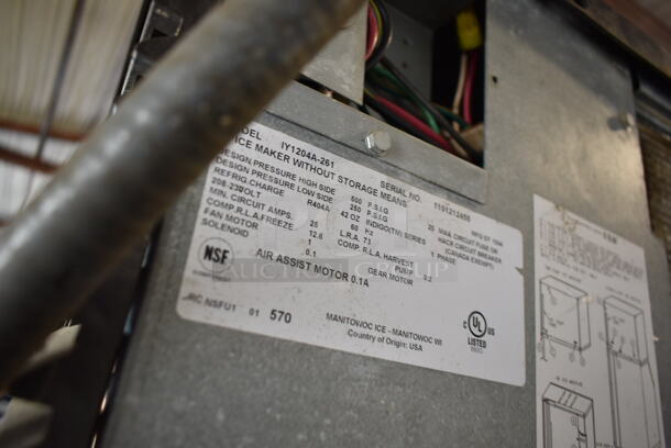 Manitowoc IY1204A-261 Stainless Steel Ice Head on Commercial Ice Bin. 208-230 Volts, 1 Phase.  - Image 4 of 10