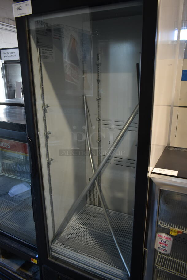 2019 Habco SE18 Metal Commercial Single Door Reach In Cooler Merchandiser w/ Poly Coated Racks. 115 Volts, 1 Phase. Tested and Working! - Image 2 of 4