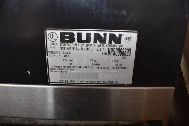 Bunn VPS Stainless Steel Commercial Countertop 3 Burner Coffee Machine. 120 Volts, 1 Phase. 23x8x19 - Image 4 of 4