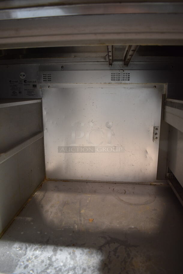 Randell 9045K-7 Stainless Steel Commercial Sandwich Salad Prep Table Bain Marie Mega Top on Commercial Casters. 115 Volts, 1 Phase. Tested and Powers On But Does Not Get Cold - Image 4 of 7