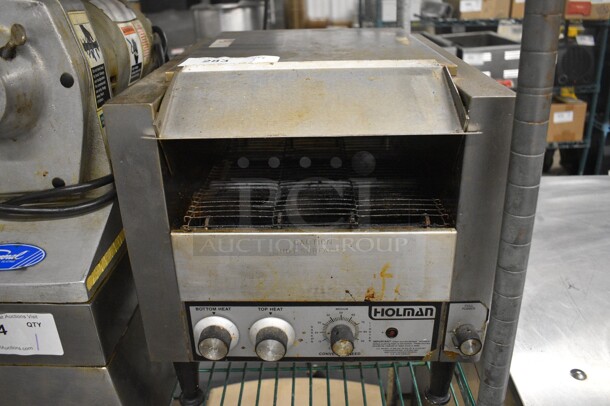 Holman Stainless Steel Commercial Countertop Conveyor Toaster Oven. 14x18x16. Cannot Test Due To Plug Style