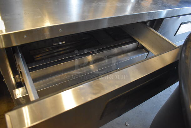 Atosa Stainless Steel Commercial 4 Drawer Chef Base on Commercial Casters. 76x32x26. Tested and Working! - Image 3 of 4