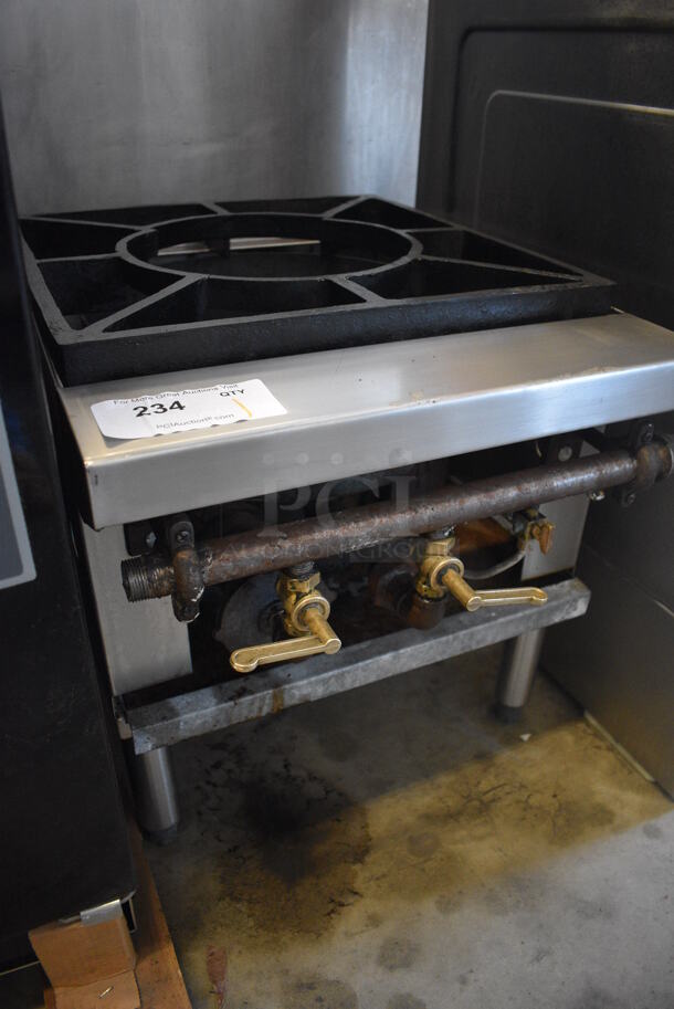 Stainless Steel Commercial Gas Powered Single Burner Stock Pot Range. 18x24x20 - Image 4 of 4