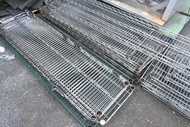 ALL ONE MONEY! Lot of Approximately 26 Wire Shelves. Includes 72x30x2 - Image 4 of 4