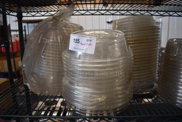 ALL ONE MONEY! Tier Lot of Poly Clear Poly Dome Covers. 11x11x3, 10.5x10.5x3 - Image 3 of 4