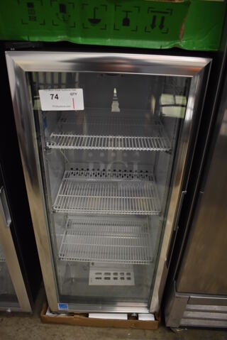 BRAND NEW! 2021 IDW G4-H0234B ENERGY STAR Metal Commercial Mini Cooler Merchandiser w/ Poly Coated Racks. 110-120 Volts, 1 Phase. 18x20x41. Tested and Working!