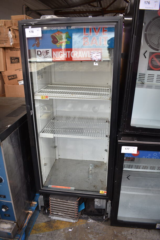 True GDM-12 Metal Commercial Single Door Reach In Cooler Merchandiser. 115 Volts, 1 Phase. Tested and Powers On But Does Not Get Cold - Image 2 of 5