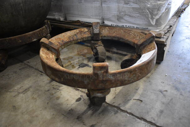 Metal Commercial Mixing Bowl Dolly on Commercial Casters. 16.5x16.5x7 - Image 2 of 4