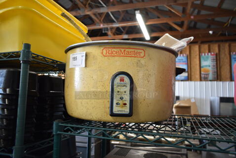 RiceMaster 57155 Metal Countertop Rice Cooker. No Lid. 230 Volts.
