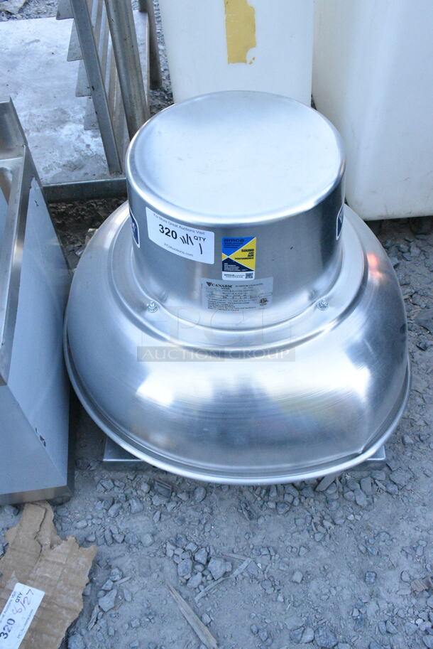 BRAND NEW SCRATCH AND DENT! Canarm 12 1/4" Variable Speed Downblast Direct Drive Aluminum Exhauster ALX120-DD033V - 1300 CFM, 1650 RPM, 120/240V, 1 Phase - Image 1 of 3