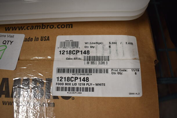 ALL ONE MONEY! Lot of 9 BRAND NEW IN BOX! Cambro Poly Lids! 12x18x1 - Image 3 of 3