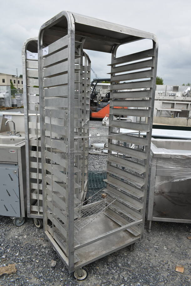 Metal Commercial Pan Transport Rack on Commercial Casters. - Image 2 of 4