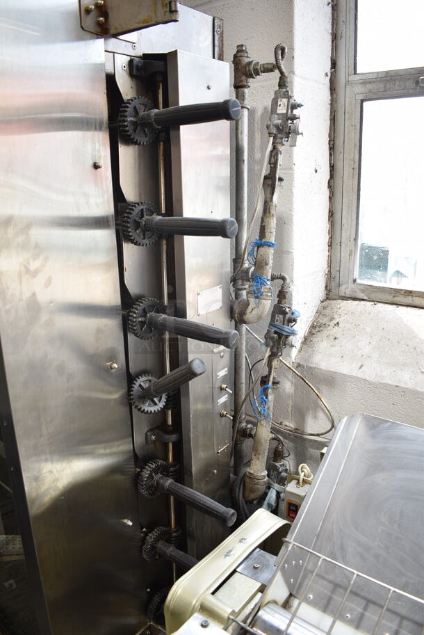 Boston Stainless Steel Commercial Natural Gas Powered 6 Spit Rotisserie Oven. - Image 2 of 7