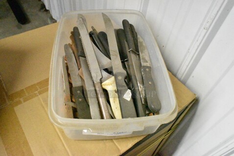 60 SHARPENED Stainless Steel Knives Including Boning Knives. 60 Times Your Bid! 