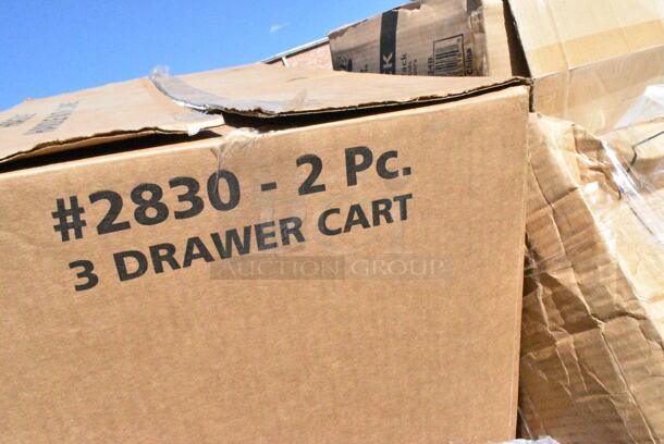 15 BRAND NEW Boxes Including 2 Box 129MCR24B Choice 24 oz. Black Round Microwavable Heavy Weight Container with Lid 7 1/4" - 150/Case, 50016W Choice 16 oz. White Poly Paper Hot Cup - 1000/Case. 15 Times Your Bid!  - Image 8 of 10