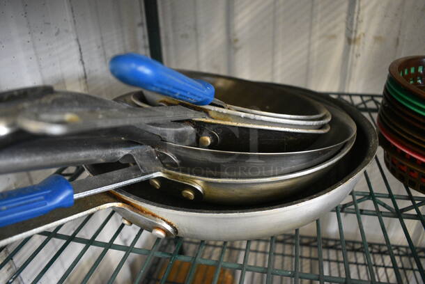 6 Various Metal Skillets. Includes 22x12x2. 6 Times Your Bid! - Image 3 of 3