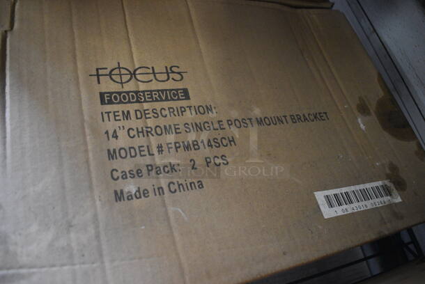 ALL ONE MONEY! Lot of 4 BRAND NEW IN BOX! Focus Green Single Wall Bracket. 19.5x3x7.5 - Image 3 of 3