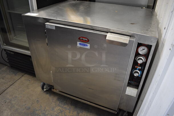 FWE Stainless Steel Commercial Undercounter Proofer Heater Cabinet w/ Thermostatic Controls on Commercial Casters. 38x31x33. Tested and Working! - Image 3 of 6