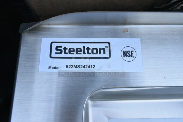 BRAND NEW SCRATCH AND DENT! Steelton 522MS242412 24" x 24" x 12" 16 Gauge 304 Stainless Steel One Compartment Floor Mop Sink - Image 3 of 3