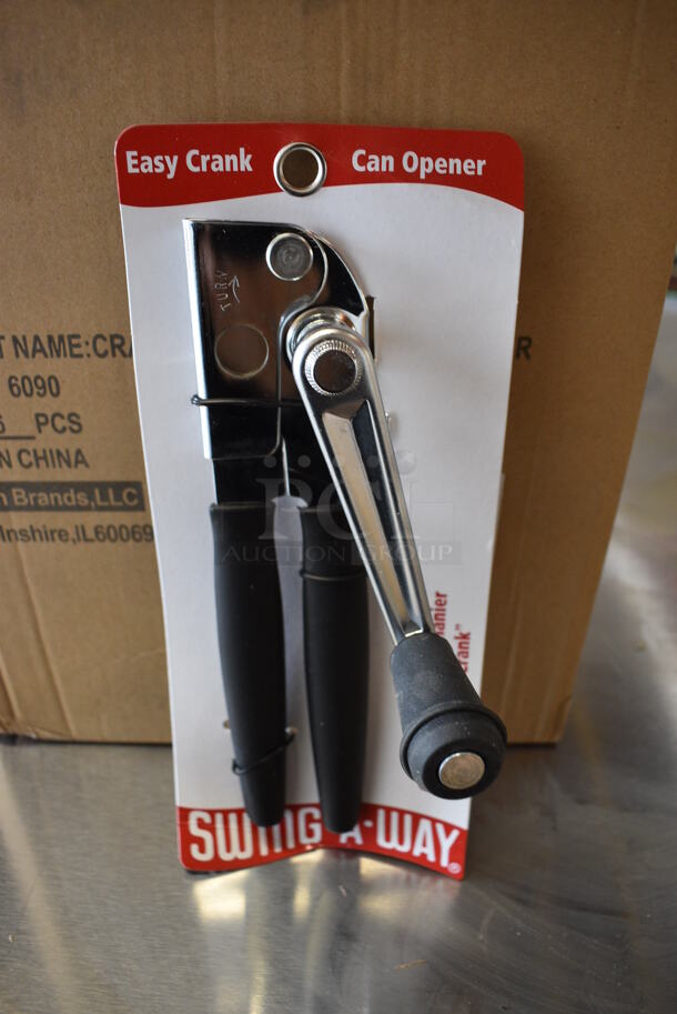 6 BRAND NEW IN BOX! Swing a way Metal Can Openers. 9